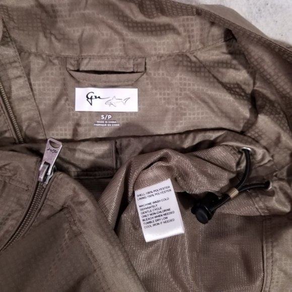 Greg Norman Brown Zip-up Rain Lightweight Jacket - Picture 8 of 8